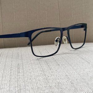 Zenni Eyeglasses Sunglasses Frame Navy Blue Tone Metal Glasses Frame